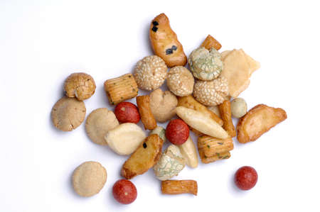 Rice cakes, Japanese Rice-Cracker, Arareの写真素材