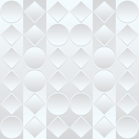 Pattern with blue and gray circles and diamondsのイラスト素材