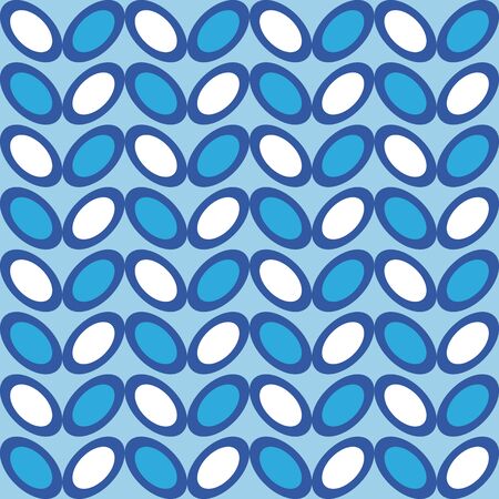 Pattern with white and blue decorations