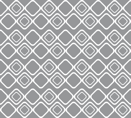 Geometric pattern with white rhomboid shapes on gray backgroundのイラスト素材