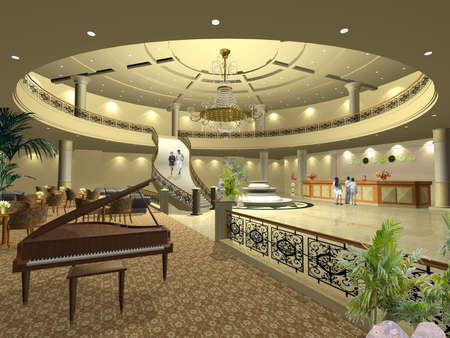 rendering hotelの写真素材