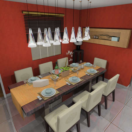 rendering living roomの写真素材