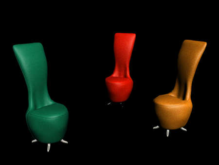 rendering chairの写真素材