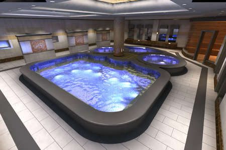 rendering Public Bath の写真素材