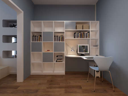 Interior fashionable room renderingの写真素材