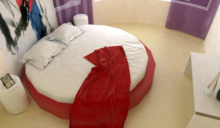 rendering of the modern bedroom の写真素材