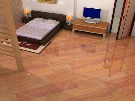 rendering of the modern bedroom の写真素材