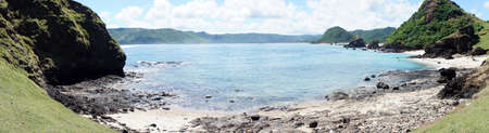 Beach in islands, Indonesia                                の写真素材