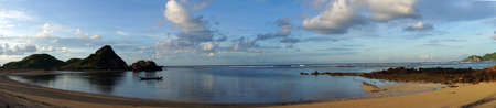 Beach in islands, Indonesia                               の写真素材