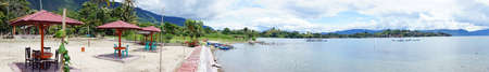 Panorama of Lake toba                               の写真素材