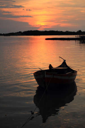 sunset in the beachの写真素材