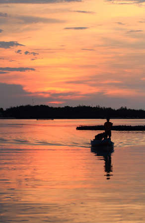 sunset in the beachの写真素材