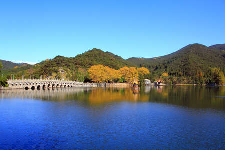 Lushan In autumn , Jiangxi, Chinaの写真素材