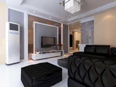 3d rendering of home interiorの写真素材