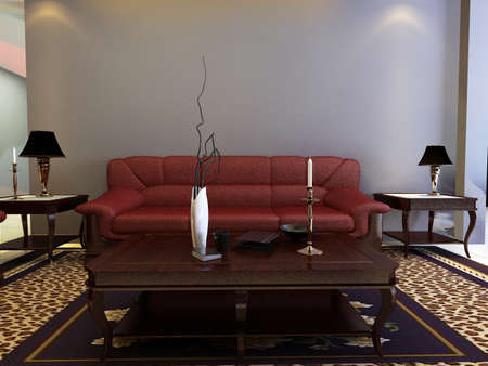 3d rendering of home interior.の写真素材