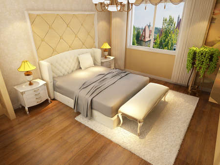 rendering bed room,so comfortable.の写真素材