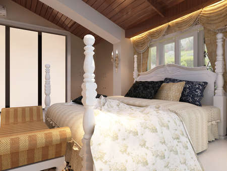 rendering bed room,so comfortable.の写真素材