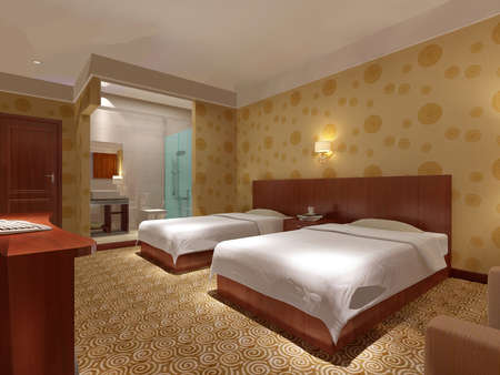rendering bed room,so comfortable.の写真素材