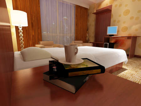 rendering bed room,so comfortable.の写真素材