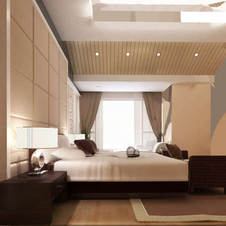 rendering bed room,so comfortable.の写真素材