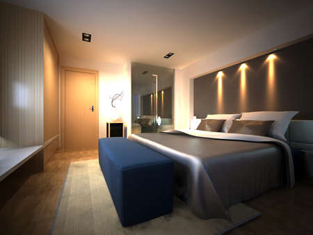 rendering bed room,so comfortable.の写真素材