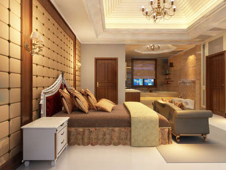 rendering bed room,so comfortable.の写真素材