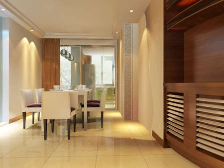 3d rendering of home interior.の写真素材