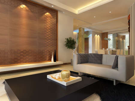 3d rendering of home interior.の写真素材