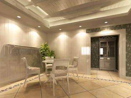 3d rendering of home interior.の写真素材