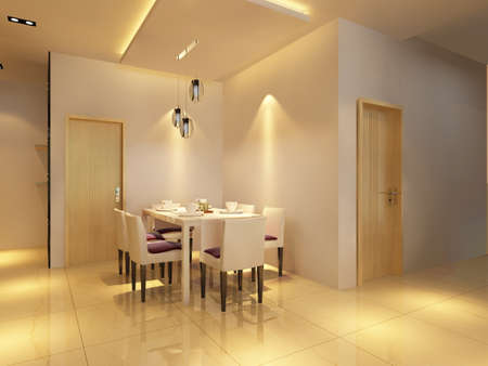 3d rendering of home interior.の写真素材