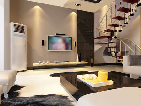 3d rendering of home interior.の写真素材