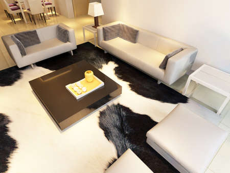 3d rendering of home interior.の写真素材