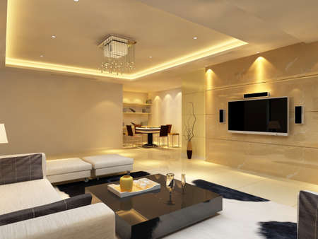 3d rendering of home interior.の写真素材