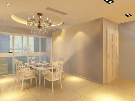 3d rendering of home interior.の写真素材