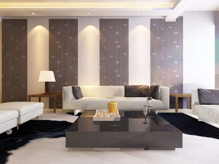 3d rendering of home interior.の写真素材