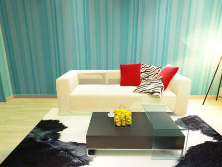 3d rendering of home interior.の写真素材