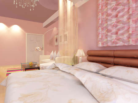rendering bed room,so comfortable.の写真素材
