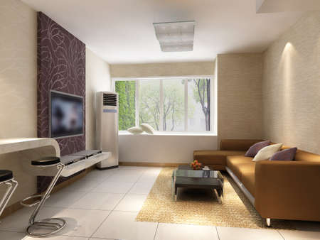 3d rendering of home interior.の写真素材
