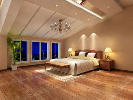 rendering bed room,so comfortable.の写真素材