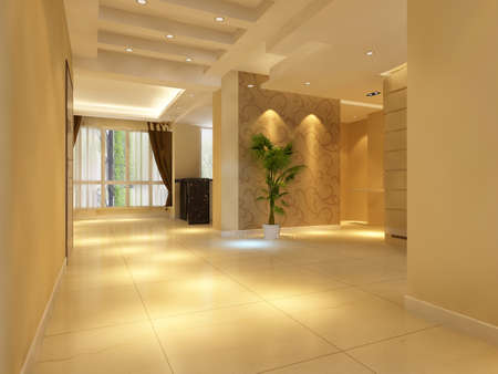 3d rendering of home interior.の写真素材