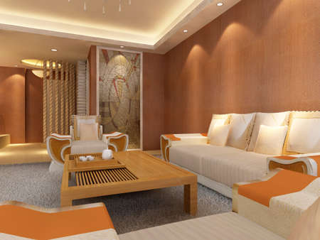 3d rendering of home interior.の写真素材