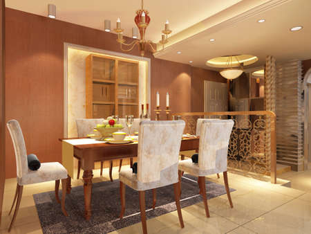 3d rendering of home interior.の写真素材