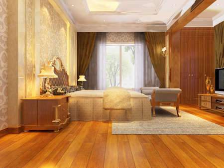 rendering bed room,so comfortable.の写真素材