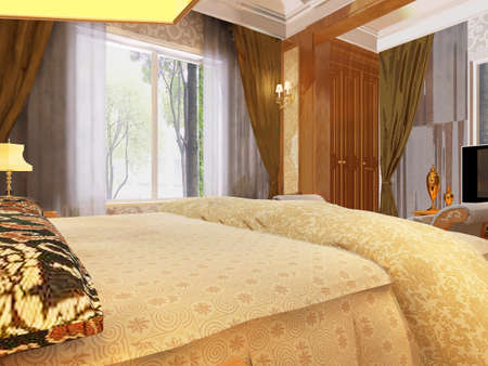 rendering bed room,so comfortable.の写真素材