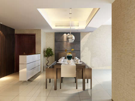 3d rendering of home interior.の写真素材