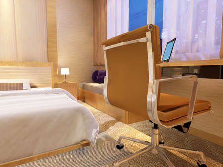 rendering bed room,so comfortable.の写真素材