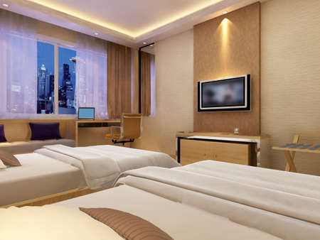 rendering bed room,so comfortable.の写真素材