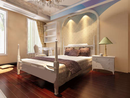 rendering bed room,so comfortable.の写真素材