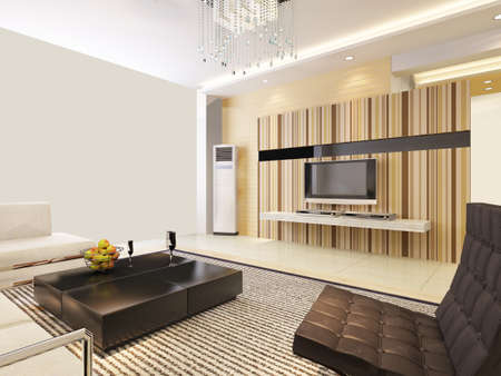 3d rendering of home interior.の写真素材