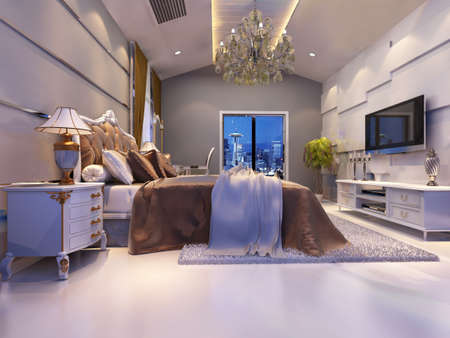 rendering bed room,so comfortable.の写真素材